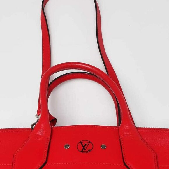 Louis Vuitton Red Smooth Leather City Steamer MM Bag - Picture 3 of 12